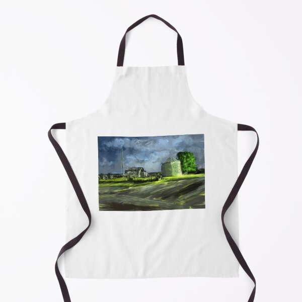Item preview, Moonlight Farm – Rural Nightscape in Soft Light designed and sold by Coral Leontine Arts.