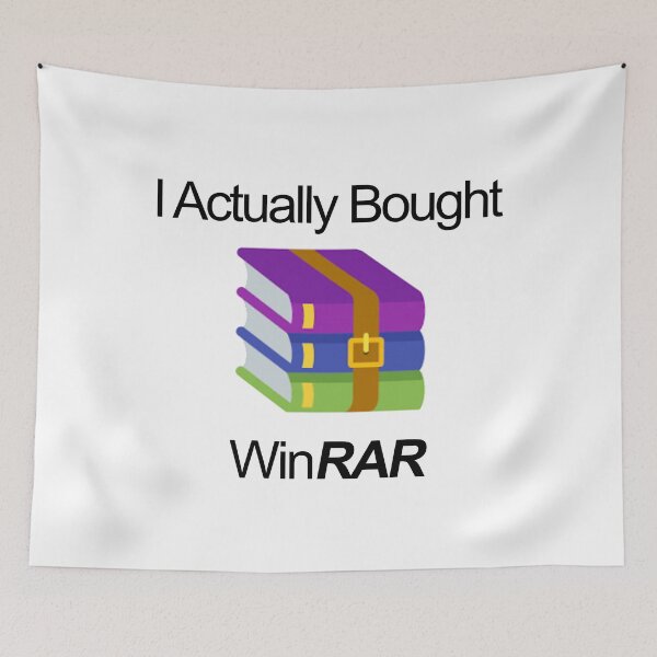 Item preview, I Actually Bought WinRAR designed and sold by Alistair Lindsay.