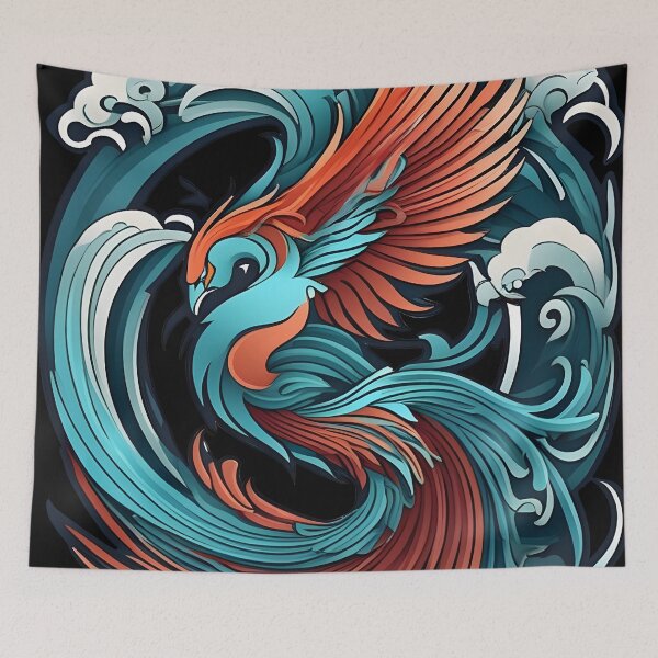 Item preview, flying phoenix designed and sold by aliraweb.