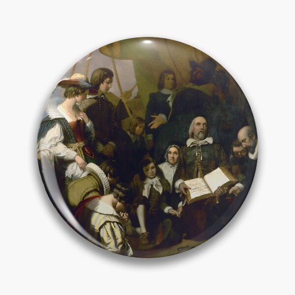 Item preview, Embarkation of the Pilgrims - Historic Capitol Rotunda Art by Robert W. Weir (1843) designed and sold by Under-TheTable.
