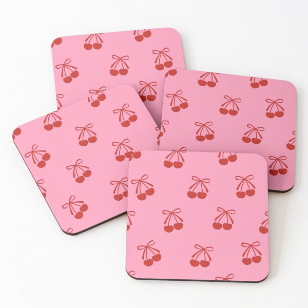 Item preview, Red cherries with bow. Pink and red. Cherry pack. designed and sold by CoCoArt-Ua.