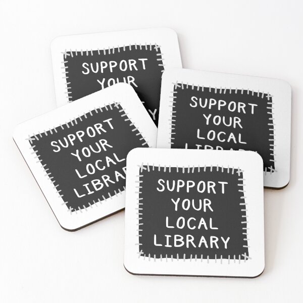 Item preview, Support your local library patch designed and sold by HeyGoAway.