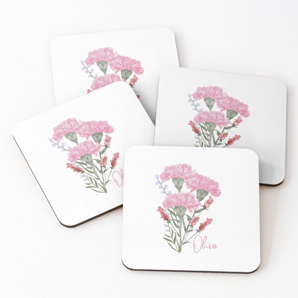 Artikelvorschau, Ohio State Flower Nelken-Klassiker-T-Shirt Sticker entworfen und verkauft von ThinkNature!.