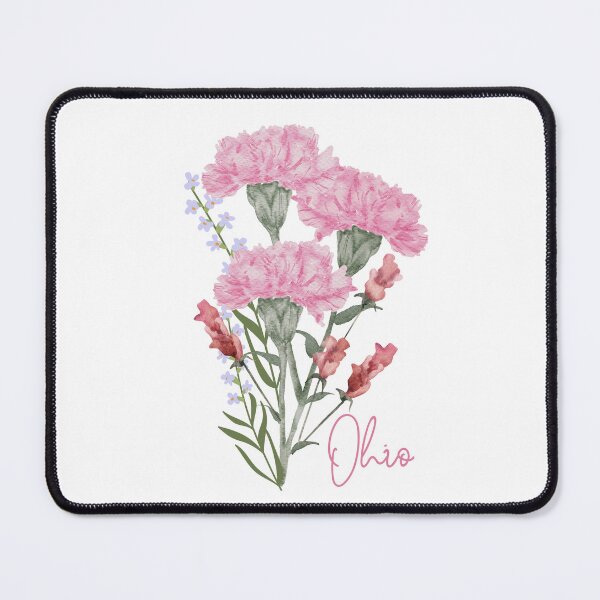 Artikelvorschau, Ohio State Flower Nelken-Klassiker-T-Shirt Sticker entworfen und verkauft von ThinkNature!.