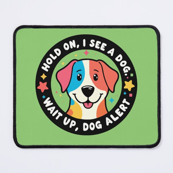 Item preview, Colorful Dog Alert Fun and Playful Design - Dog Distraction designed and sold by Custom Crest.