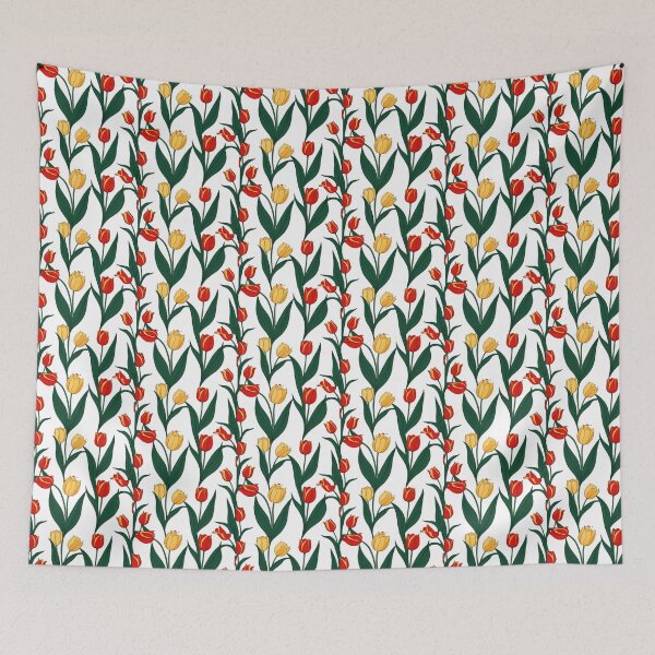Item preview, Red and yellow tulips pattern designed and sold by Pixevol.