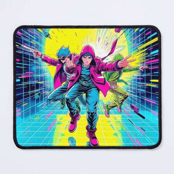 Item preview, Neon Cyberpunk Heroes in Y2K Style designed and sold by AgingeR.