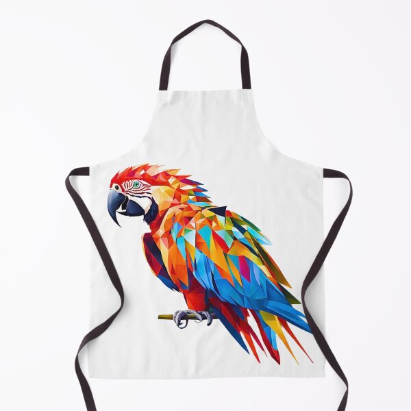 Item preview, Vibrant Macaw Parrot in Colorful Geometric Shapes - Stunning Artwork designed and sold by Fredster1966.