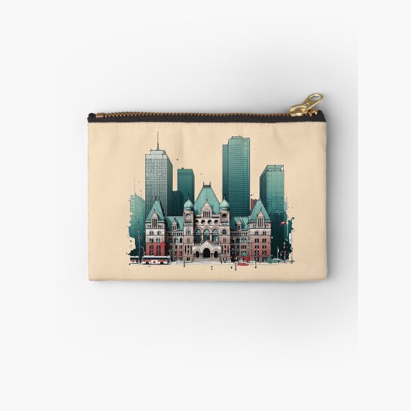 Item preview,  Old Toronto City Hall Minimalist Sticker Design,  designed and sold by PaintMeWorld.