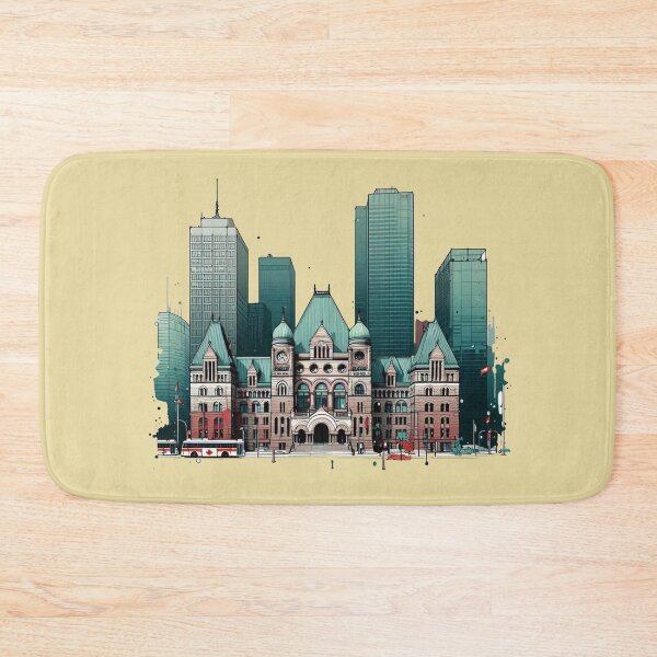 Item preview,  Old Toronto City Hall Minimalist Sticker Design,  designed and sold by PaintMeWorld.