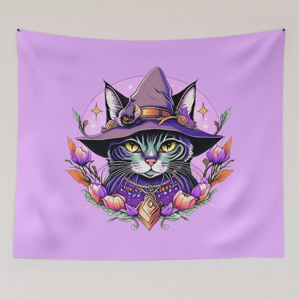 Item preview, Cat Witch Wizardz Magical Feline Sorcery Design designed and sold by katlala.