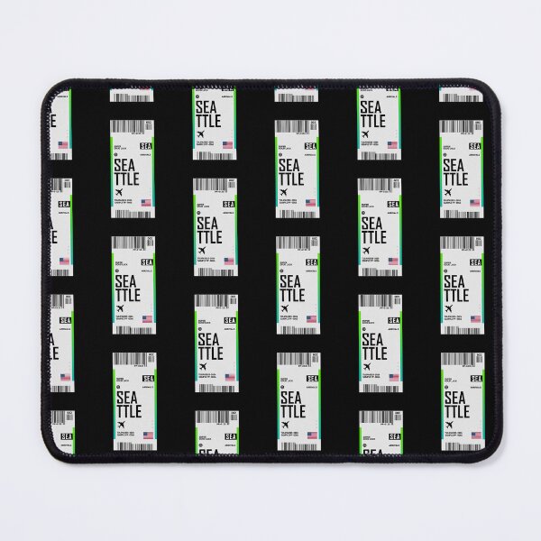 Item preview, Seattle Boarding Pass Sticker USA Travel Ticket designed and sold by TulipaGraphics.