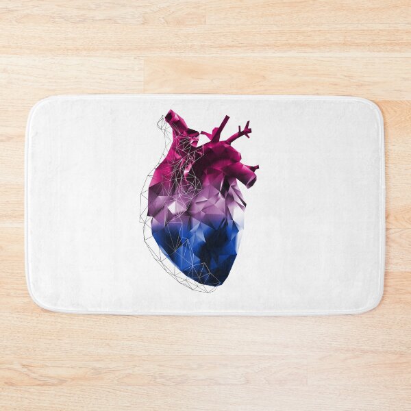 Item preview, bisexual polygon heart designed and sold by missninjacookie.