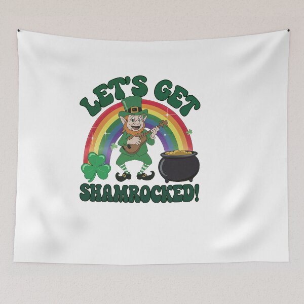 Item preview,  Irish St Patricks day Ireland - "Lets get Shamrocked ! St. Patrick's Tee" designed and sold by stickercuffs.
