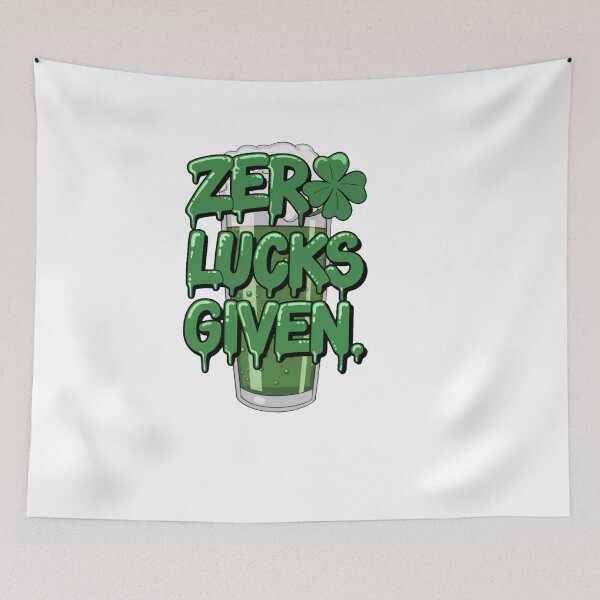 Item preview, Irish St Patricks day Ireland - "Zero Lucks Given St. Patrick's Tee" designed and sold by stickercuffs.