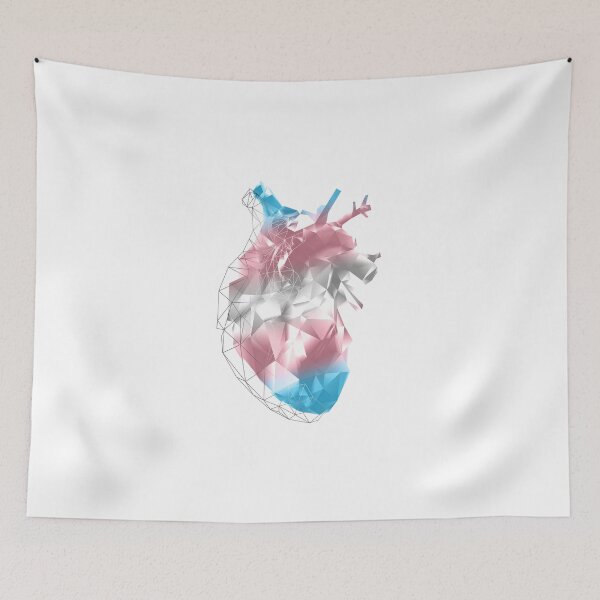 Item preview, transgender polygon heart designed and sold by missninjacookie.