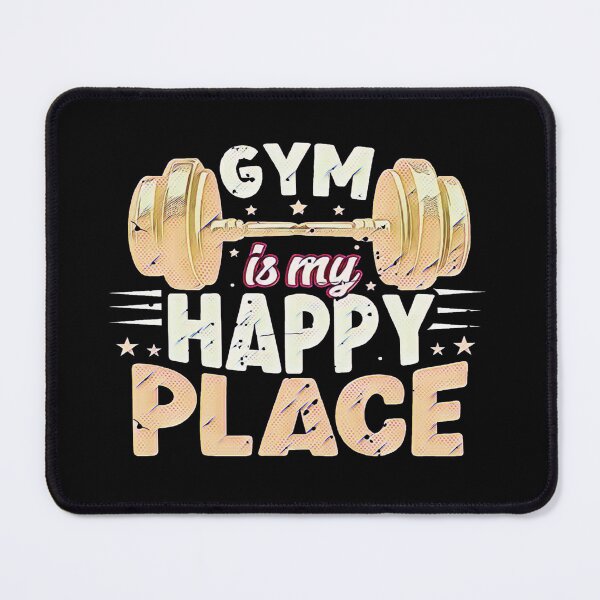 Item preview, Gym Is My Happy Place – Motivational Fitness #4 designed and sold by creativerooney.