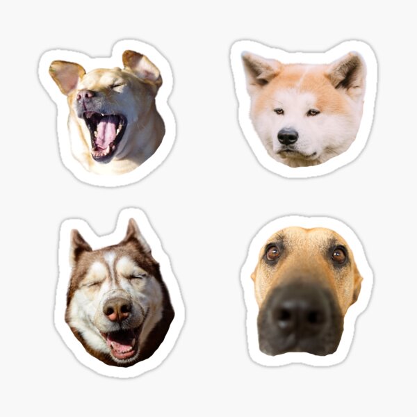 Item preview, Funny Dog Stickers  designed and sold by Playful Strokes.