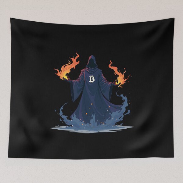 Item preview, Bitcoin Vampire Feeding on Digital Wealth designed and sold by RadDeck.