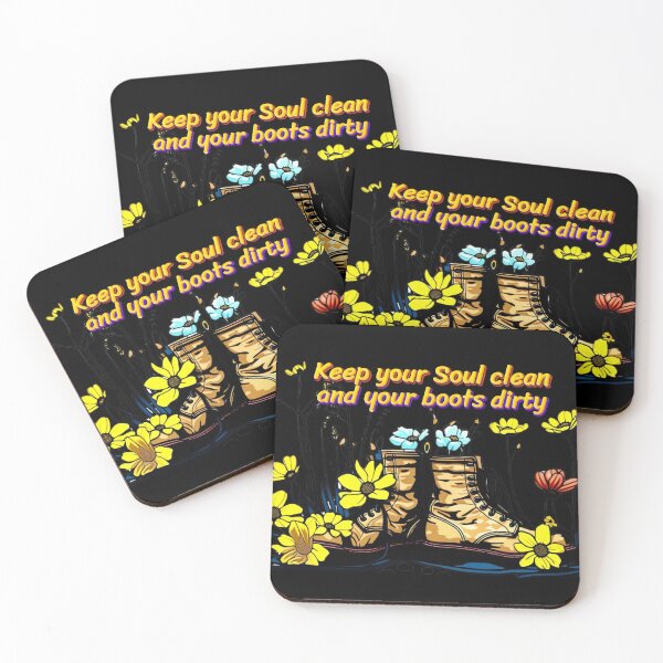 Item preview, Keep your soul clean and your boots dirty  designed and sold by PrettyDecor.