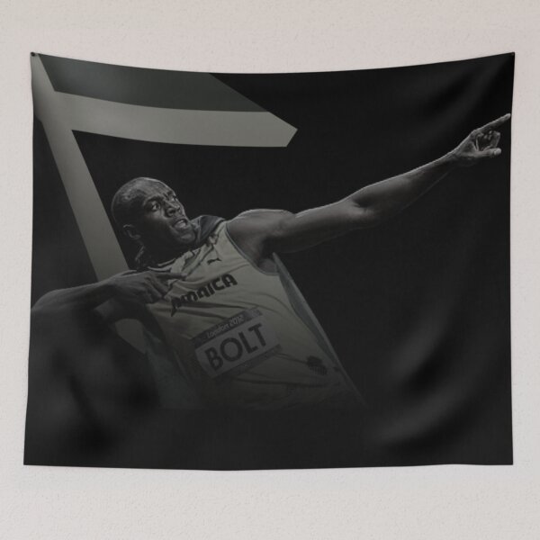 Item preview, Usain Bolt Motivational Quote Portrait designed and sold by SuccessInsanity.
