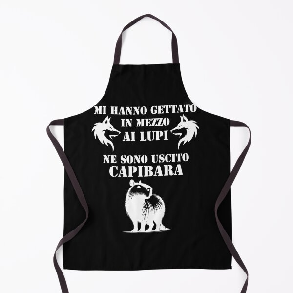 Item preview, Mi hanno gettato in mezzo ai lupi ne sono uscito capibara Funny designed and sold by superpixus.