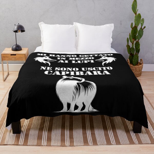 Item preview, Mi hanno gettato in mezzo ai lupi ne sono uscito capibara Funny designed and sold by superpixus.