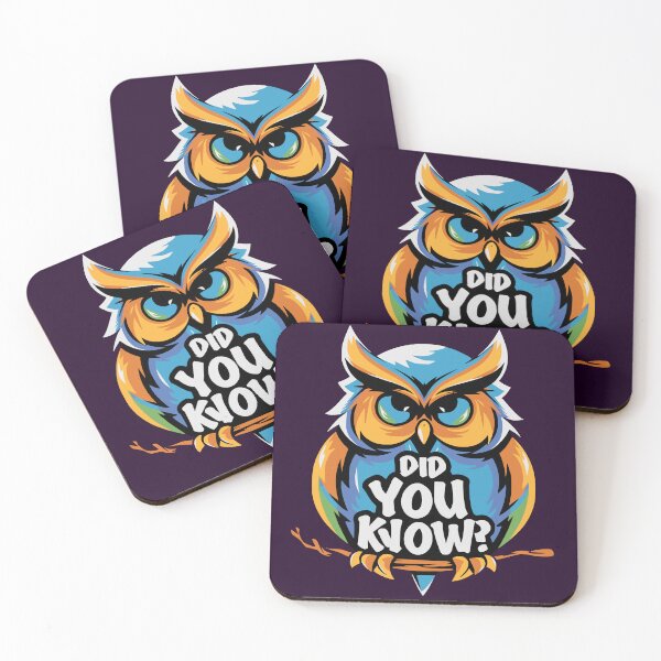 Item preview, Did You Know? Vibrant Owl Design designed and sold by UniqueDesign751.