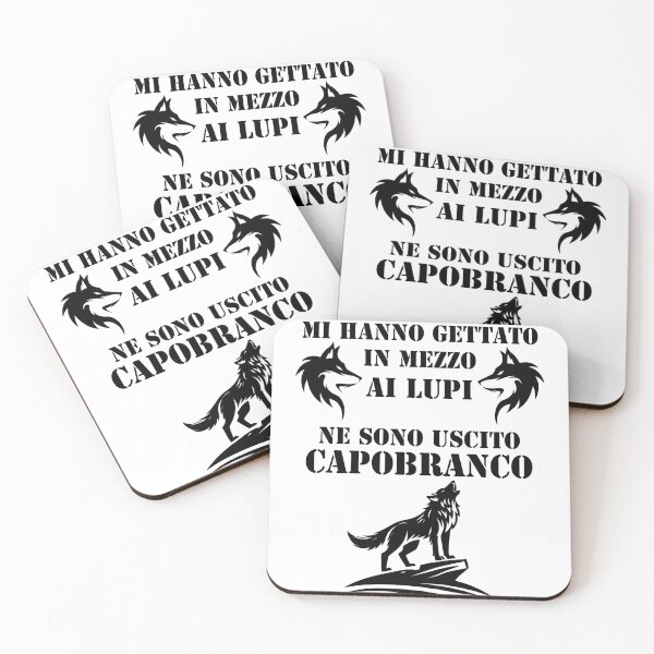 Item preview, Mi hanno gettato in mezzo ai lupi ne sono uscito capobranco white designed and sold by superpixus.