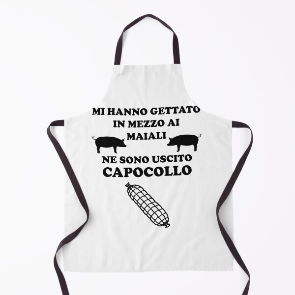 Item preview, Mi hanno gettato in mezzo ai maiali ne sono uscito capocollo Funny white designed and sold by superpixus.