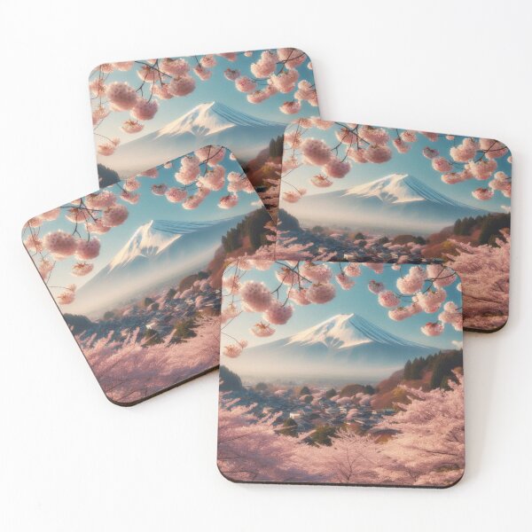 Item preview, Mount Fuji and cherry blossoms designed and sold by Russell-art88.