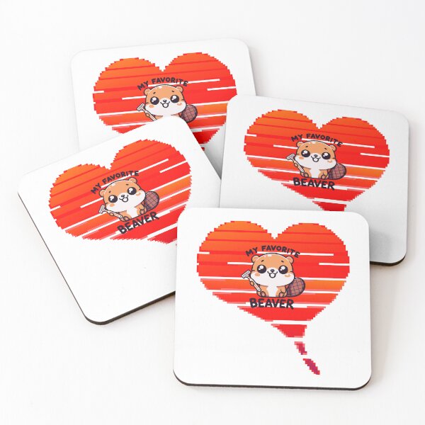 Item preview, Valentine's Beaver designed and sold by 2Blue-Dots.