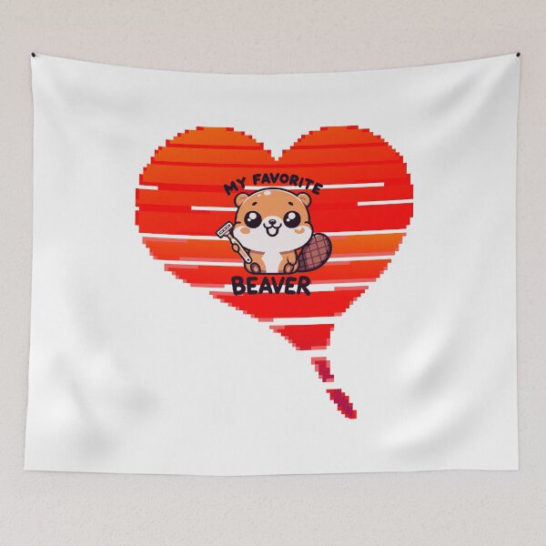 Item preview, Valentine's Beaver designed and sold by 2Blue-Dots.
