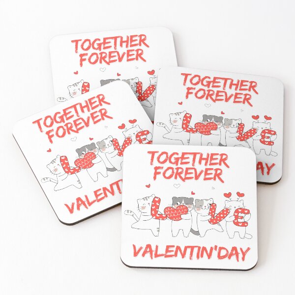 Item preview, valentine’day together forever cat's t-shirt designed and sold by Ashley critters.
