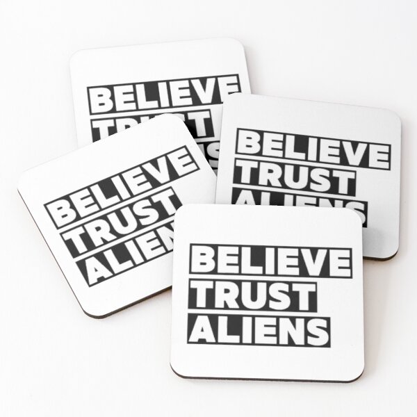 Item preview, Believe Trust Aliens - Funny Quote designed and sold by LMoonDesigns.