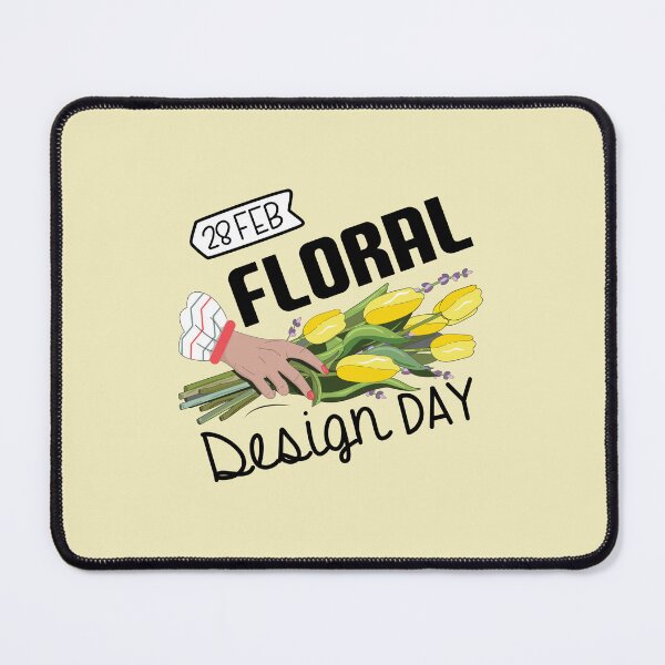 Item preview, 28 February Floral Design Day - Wacky Holidays designed and sold by ChemicalXShop.