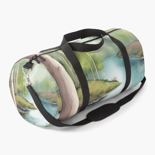 Item preview, Forest Lake in Spring Landscape Watercolor Painting | Watercolor Landscape | Watercolor Art | Watercolor Scenery designed and sold by UnhingedBird.