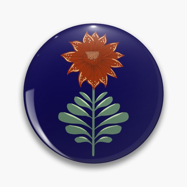 Item preview, Retro Vintage Fantasy Flowers in Gemstone Colors designed and sold by colorofmagic.