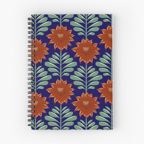 Item preview, Retro Vintage Fantasy Flowers in Gemstone Colors designed and sold by colorofmagic.