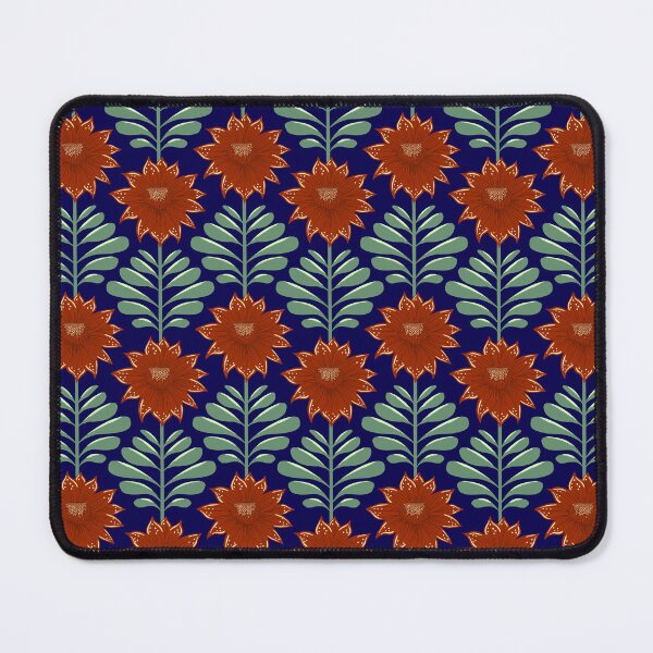 Item preview, Retro Vintage Fantasy Flowers in Gemstone Colors designed and sold by colorofmagic.