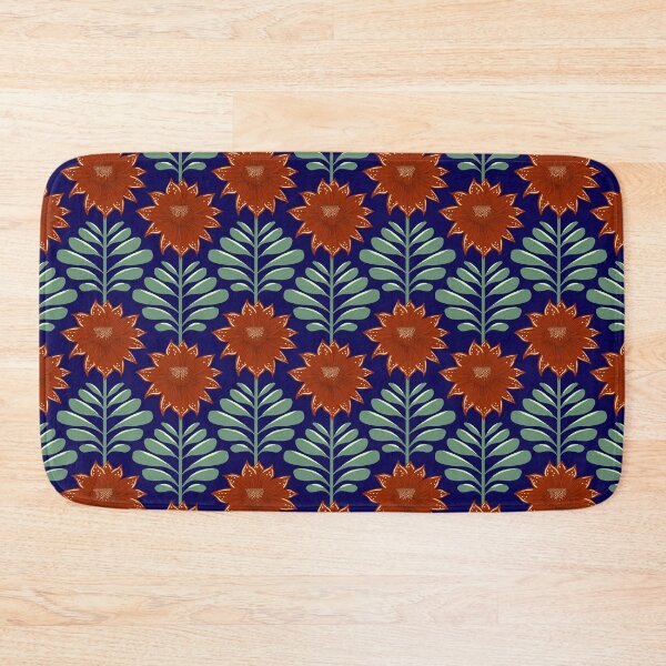 Item preview, Retro Vintage Fantasy Flowers in Gemstone Colors designed and sold by colorofmagic.