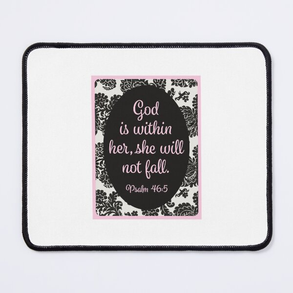 Item preview, God is within her, she will not fall. Psalm 46:5 designed and sold by Grace-n-Gussy.
