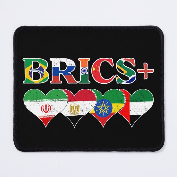 Item preview, BRICS+ Nations Flags - Brazil, Russia, India, China, South Africa designed and sold by venomousvector.