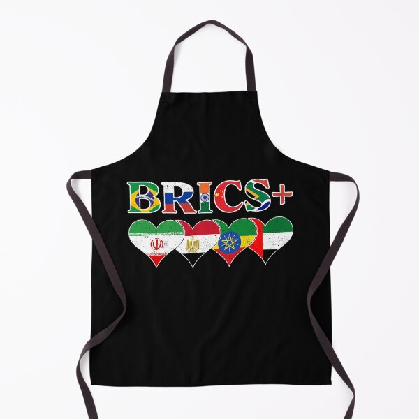 Item preview, BRICS+ Nations Flags - Brazil, Russia, India, China, South Africa designed and sold by venomousvector.