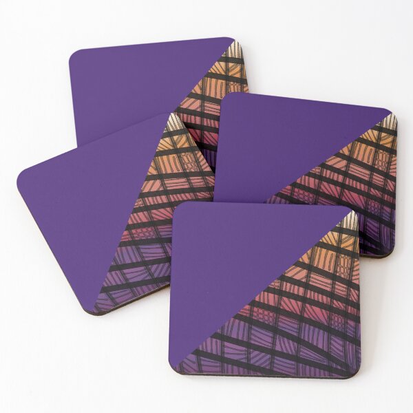Item preview, Indigo and Sunset Triangles  designed and sold by JaygiesDesign.