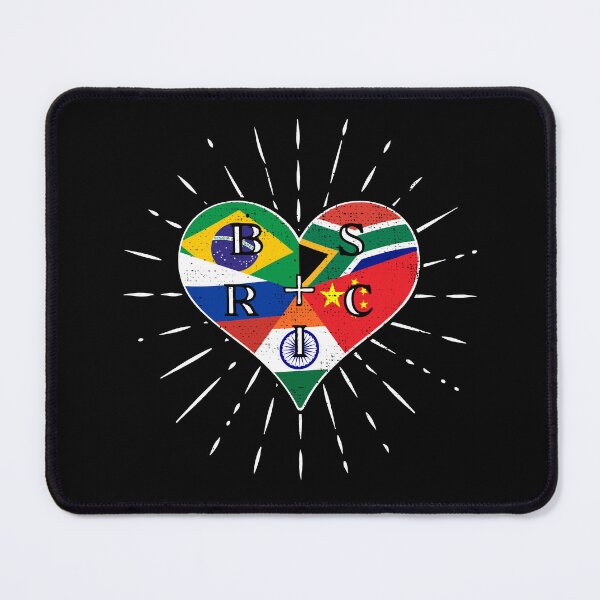Item preview, BRICS+ Nations Flags Heart - I Love BRICS designed and sold by venomousvector.