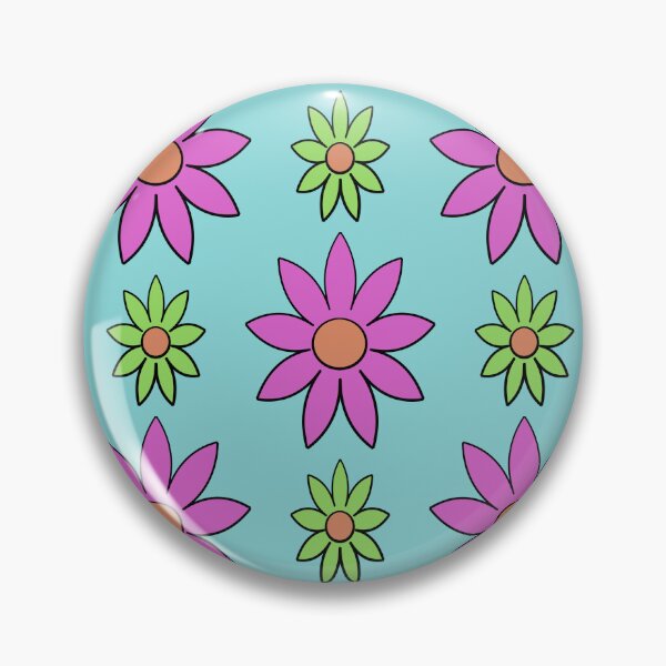 Item preview, blue background flower pattern designed and sold by lotus2lin.