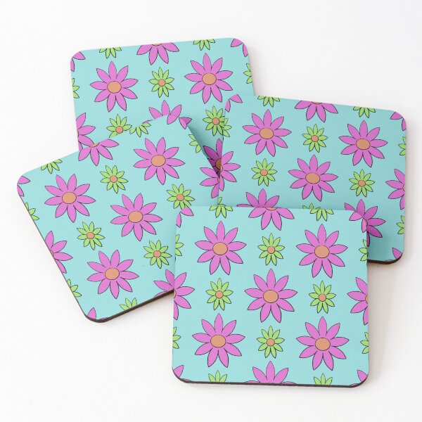 Item preview, blue background flower pattern designed and sold by lotus2lin.