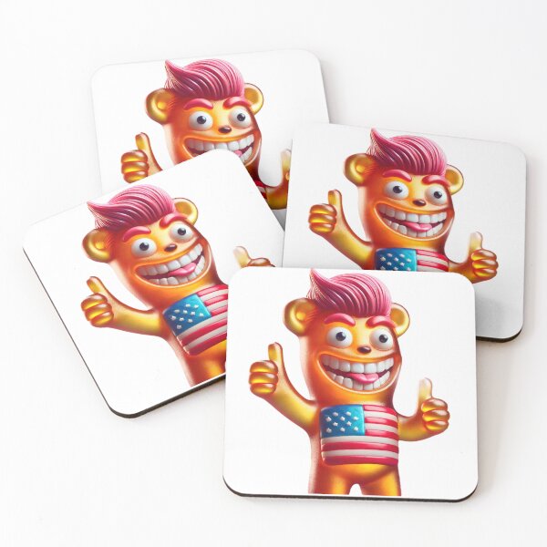Item preview, Patriotic gummy bear with thumbs up designed and sold by MyArtworkStudio.
