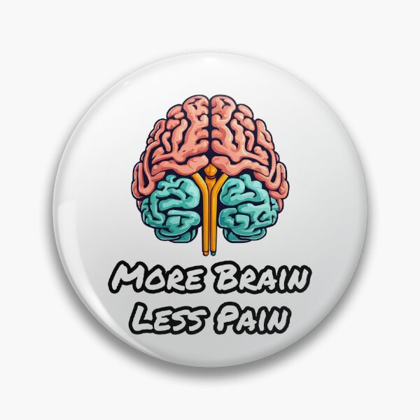 Item preview, More Brain, Less Pain 3 designed and sold by Tom-Johnson.
